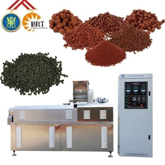 Fish Feed Pellet Extruder Automatic Floating Fish Feed Production Line,