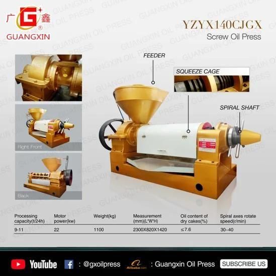 China Factory Supply Cooking Coconut Oil Expeller Press Milling Machine