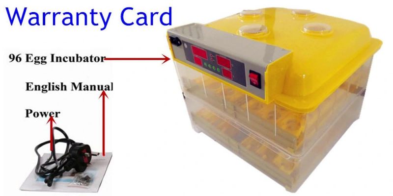 Newest CE Approved Cheap High Quality Best Price Digital Automatic 96 Egg Incubator