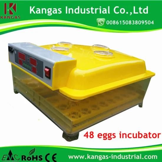 Best-Selling Full Automatic Quail Egg Incubator 48 Egg Incubator or for Sale (KP-48)