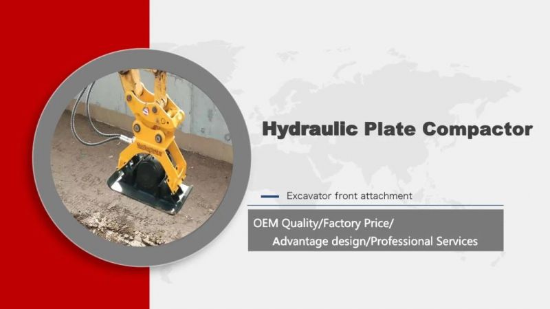 Hydraulic Vibrating Compactor Plate Machine Prices Reversible Vibratory for Excavator