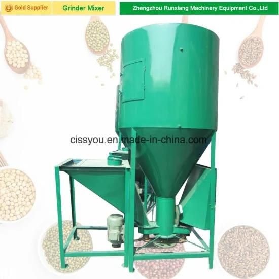 China Animal Feed Grain Combined Crusher and Mixer Machine