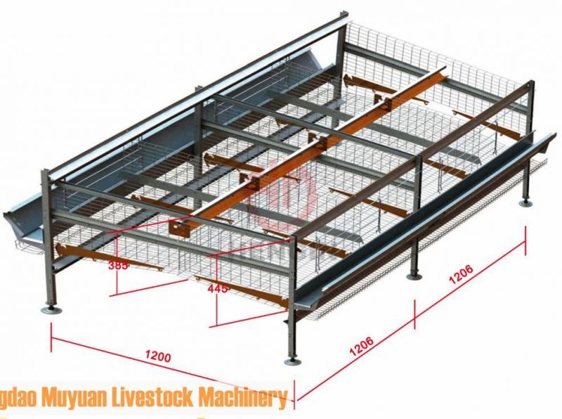 Automatic Hot-Galvanized Multi-Tier H Frame Battery Poultry Farm/Farming Equipment for Chicken Layer Hen Cage