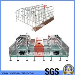 Galvanized Pig Sow Gestation Farrowing Crate Stall with PVC Fence for Sale