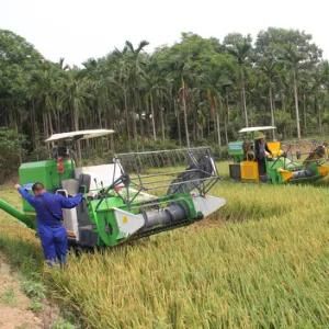 35HP Crawler Self-Propelled Wheat Rice Combine Harvester