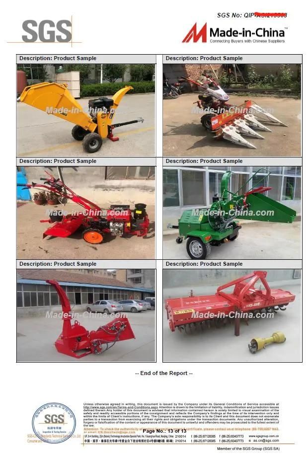 China Factory Farm and Garden Cultivator 6.5HP, 9HP, 15HP Multi-Fuction Gasoline/Diesel Power Tiller with Weeder/Trencher/Ditcher