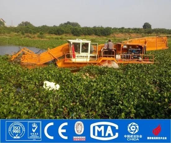 New Design Water Hyacinth Removal Machine/Aquatic Grass Harvester for Sale