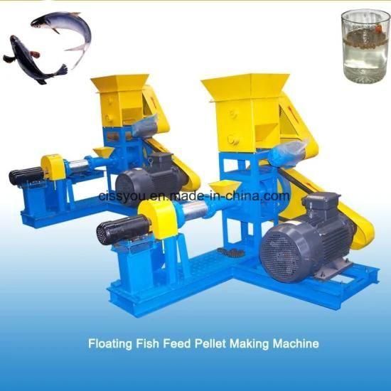 Floating Fish Food Feed Pellet Pelletizer Making Extruder Machine
