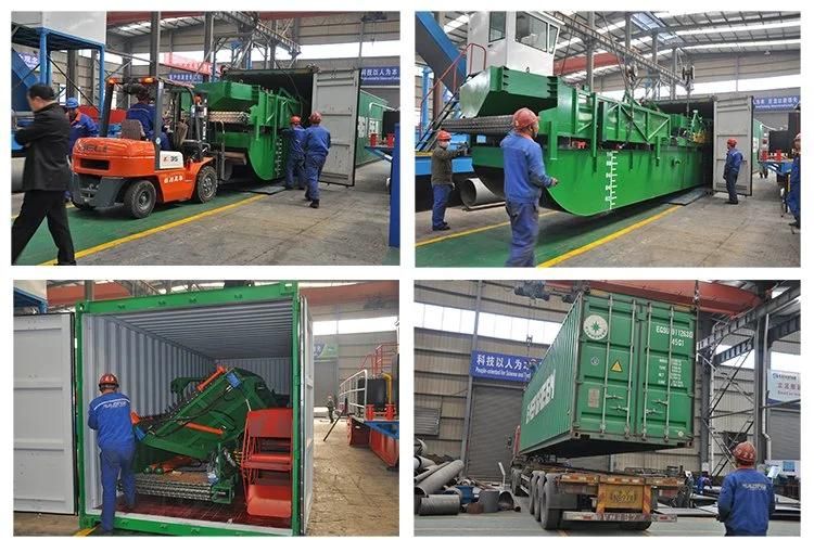 China Professional Paddle Wheel Water Hyacinth Cutting Harvester Ship