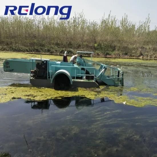 China Hot Best Floating Garbage Collecting Boats Water Grass Harvesting Mower Boat