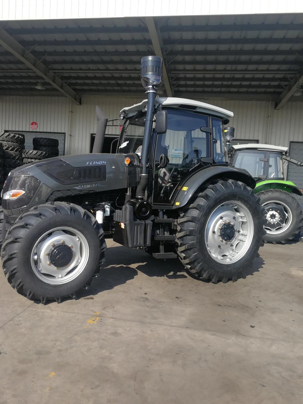 FL704 4 Cylinder Engine with Radial Tires, Paddy Tires for Ploughing and Front End Loaders