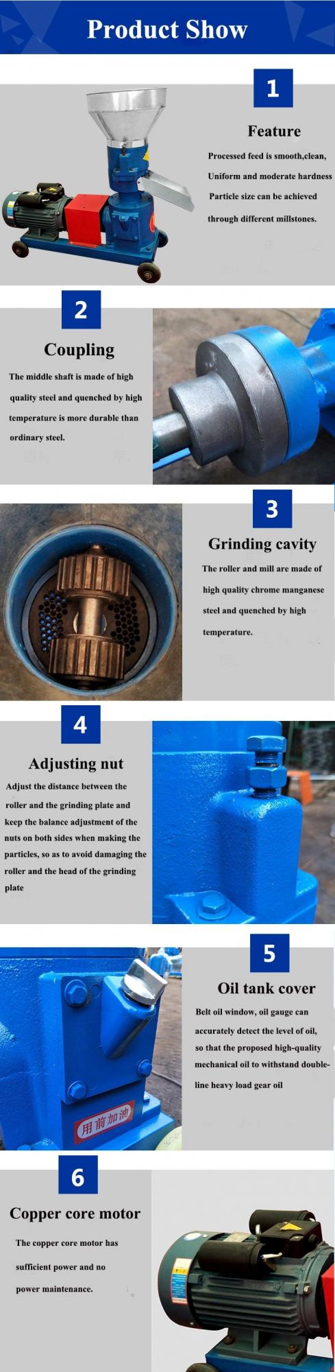 Small Badminton Fish Feed Floating Pellet Crumble Grinding Making Machine