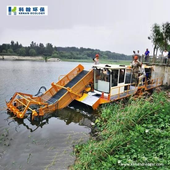 Automatic River Cleaning Boat Water Grass Harvester for Sale