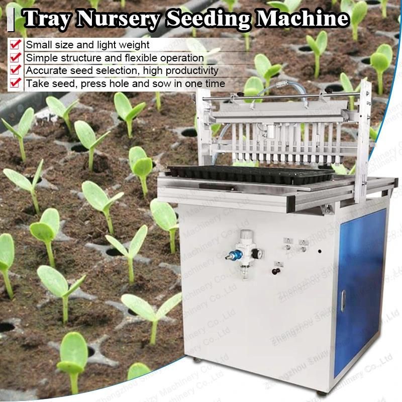 Vegetable Flowers Fruits Seed Tray Seeding Machine Nursery Seeder Planting Sowing Machine