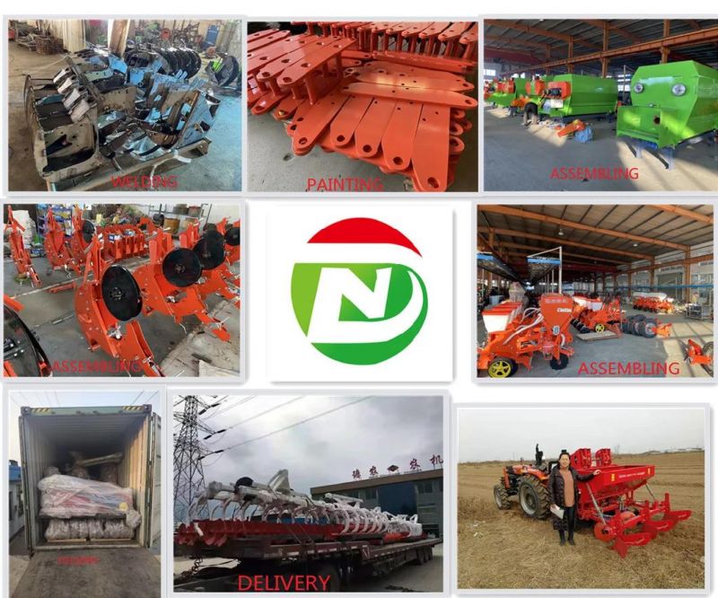 High Efficiency of 4/6/8 Rows Corn, Maize, Beans, Soya, Soybean Double Disc Precise Seeder with Fertilizer, Farm Seeder, Agricultural Machine