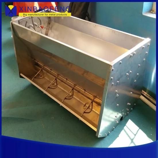 Factory Direct Double-Sided Stainless Steel Pig Feeder