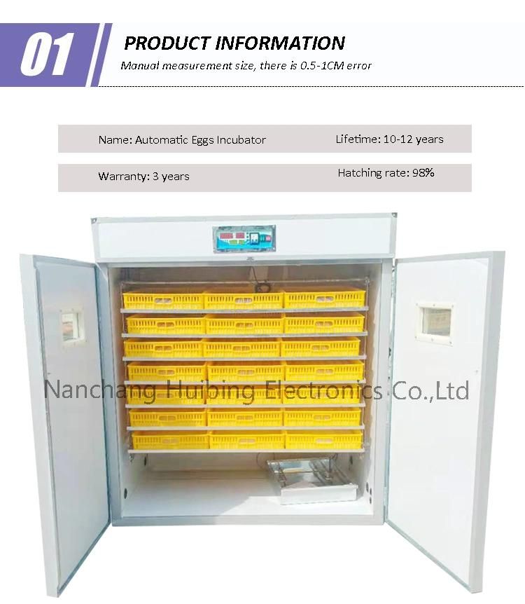 Advanced Chicken Egg Incubator Incubating Machine Brooder for Sale in