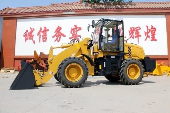 Farm/Work Use China Lq928 2.8t Wheel Loader with Standard Buckct with Wood Grabber