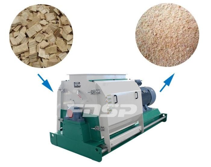 Mfsp Series Biomass Hammer Mill/Hammer Crusher/ Wood Hammer Grinder for Engineering