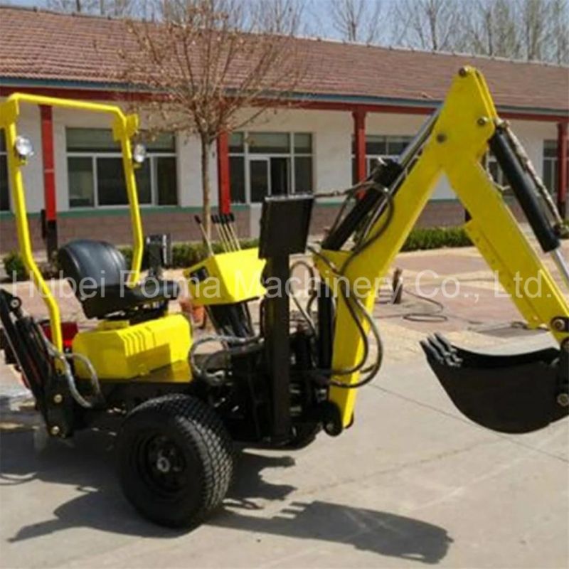 Tractor with Mini Backhoe Loader Towable Backhoe (TB-001/TB-002, EPA/CE approval)