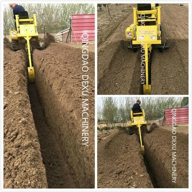 Crawler Type Continue Working Heating Pipeline Trencher and Excavator