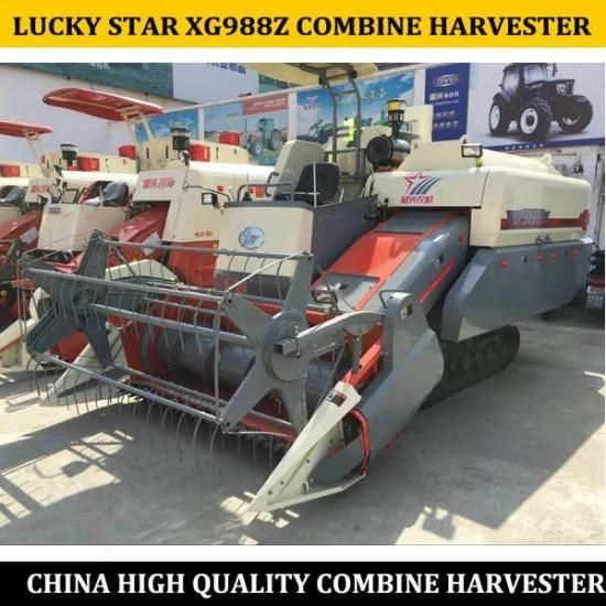 Hot Sale 4lz-5g Farm Combine Harvester, Luckystar Xg988z for Rice and Wheat, Xg988z ...