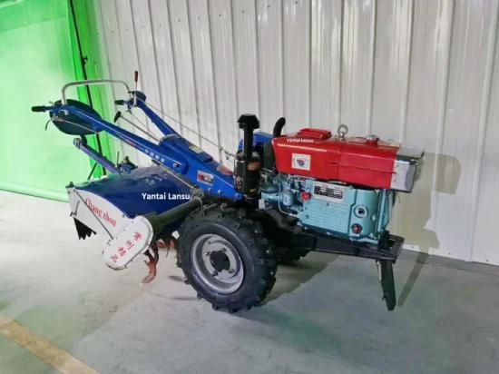 Motocultivador Garden Cultivator Walking Tractor Disc Plow Trailer