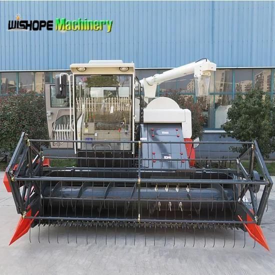 5.5kg/S Feeding Capacity Big Tank Wheat Rice Harvester Machinery