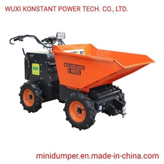 4WD Electric Power Barrow Dumper with Ball Hitch