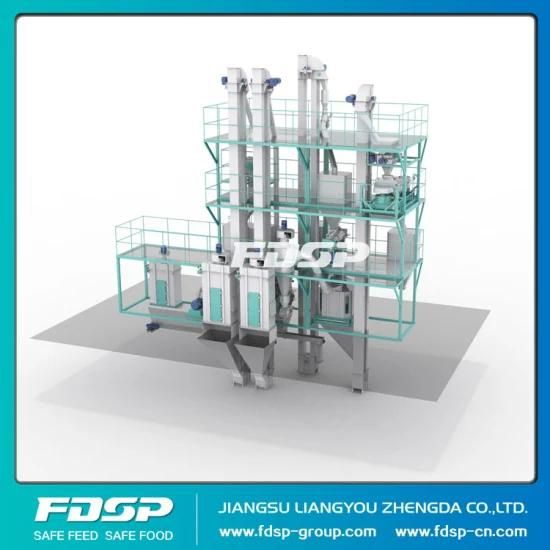 China Best Selling Small Feed Mill Plant Animal Feed Pellet Production Line