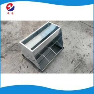 Factory Price Double-Side Stainless Steel Pig Feed Trough for Sale Made in China Free ...