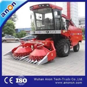 Anon Green Grass Straw Cotton Maize Corn Silage Forage Harvester with Tractor
