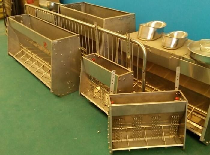 Double Side Stainless Steel Automatic Pig Feeder Trough
