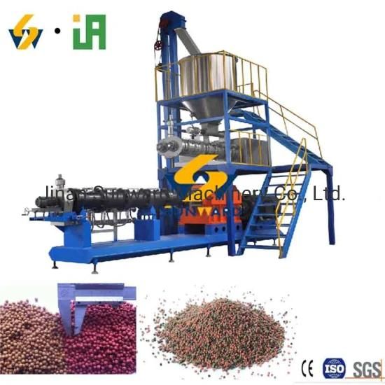 Automatic Floating Fish Feed Extruder Production Line / Fish Feed Machine Price / Small ...