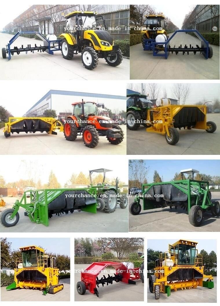 High Quality Farm Machinery Zfq200 2m Width Small Tractor Towable Pto Drive Manure Compot Windrow Turner for Sale