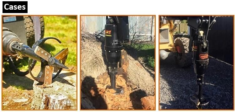 Excavator Auger Stump Planer Stumper Wood Removal Machine