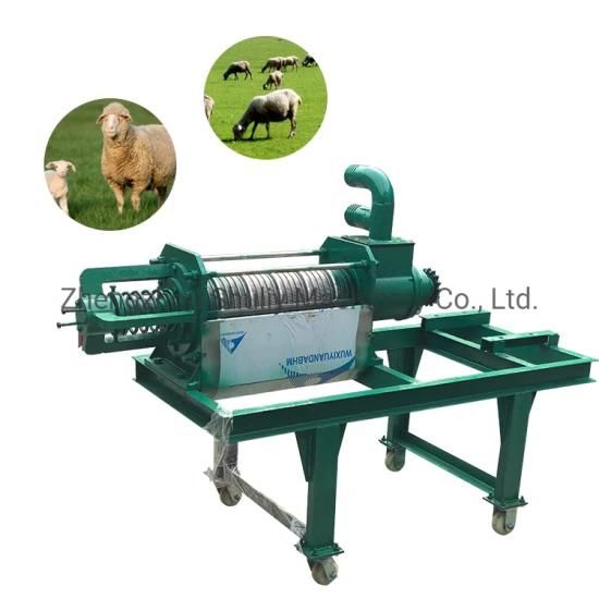 Screw Press Dewater Machine Cow Dung Dewatering Machine Chicken Manure Solid Liquid ...