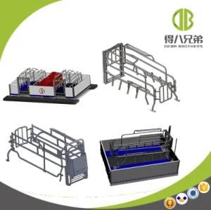 Livestock Machinery Equipment Pig Farrowing Crate with Pig Slats Floor