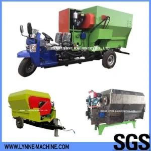 Vertical Horizontal Fodder Mixing Machine for Cattle/Cow Farm with Cut Blade