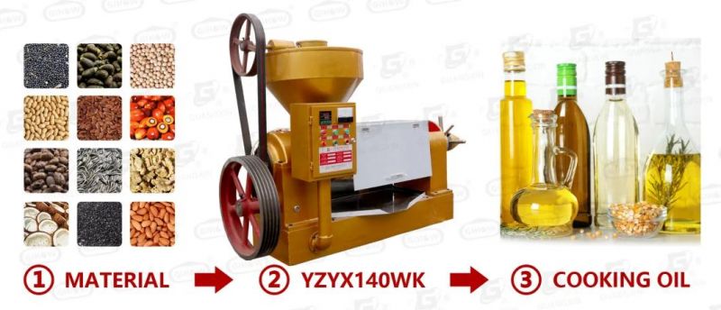 Hot Selling in 2021 Small Oil Press with Heater Oil Presser Oil Processing Machine for Peanut, Sesame, Soybean