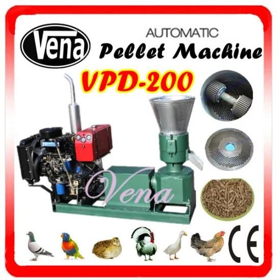 Professional Small Animal Feed Pellet Mill for Chickens Vpd-200