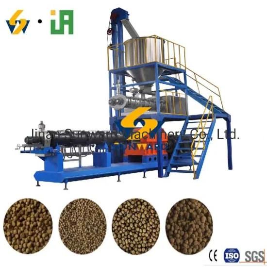Ce ISO Certificated 100kg/H -2t/H Fish Feed Making Machine Floating &amp; Sinking Fish Feed ...