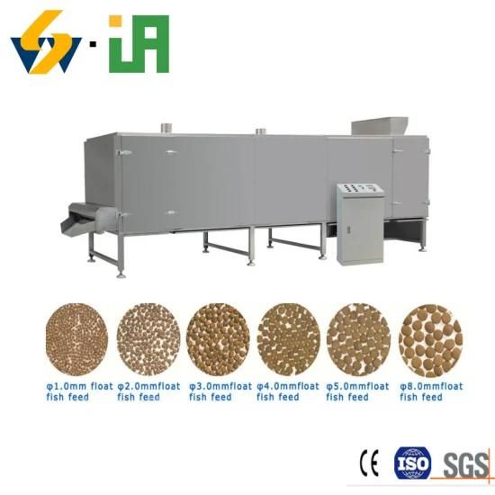 Customized Design Hot Sale Fish Food Line Flower Horn Fish Food Machine Floating Fish Feed ...