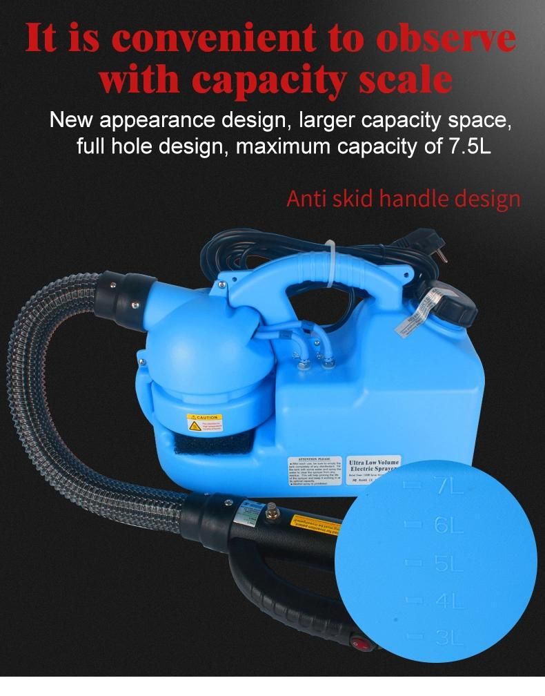 Factory Direct Sale 7L Ulv Electrostatic Cold Fogger Disinfection Sprayer